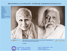 Tablet Screenshot of fundacionaurobindobcn.com